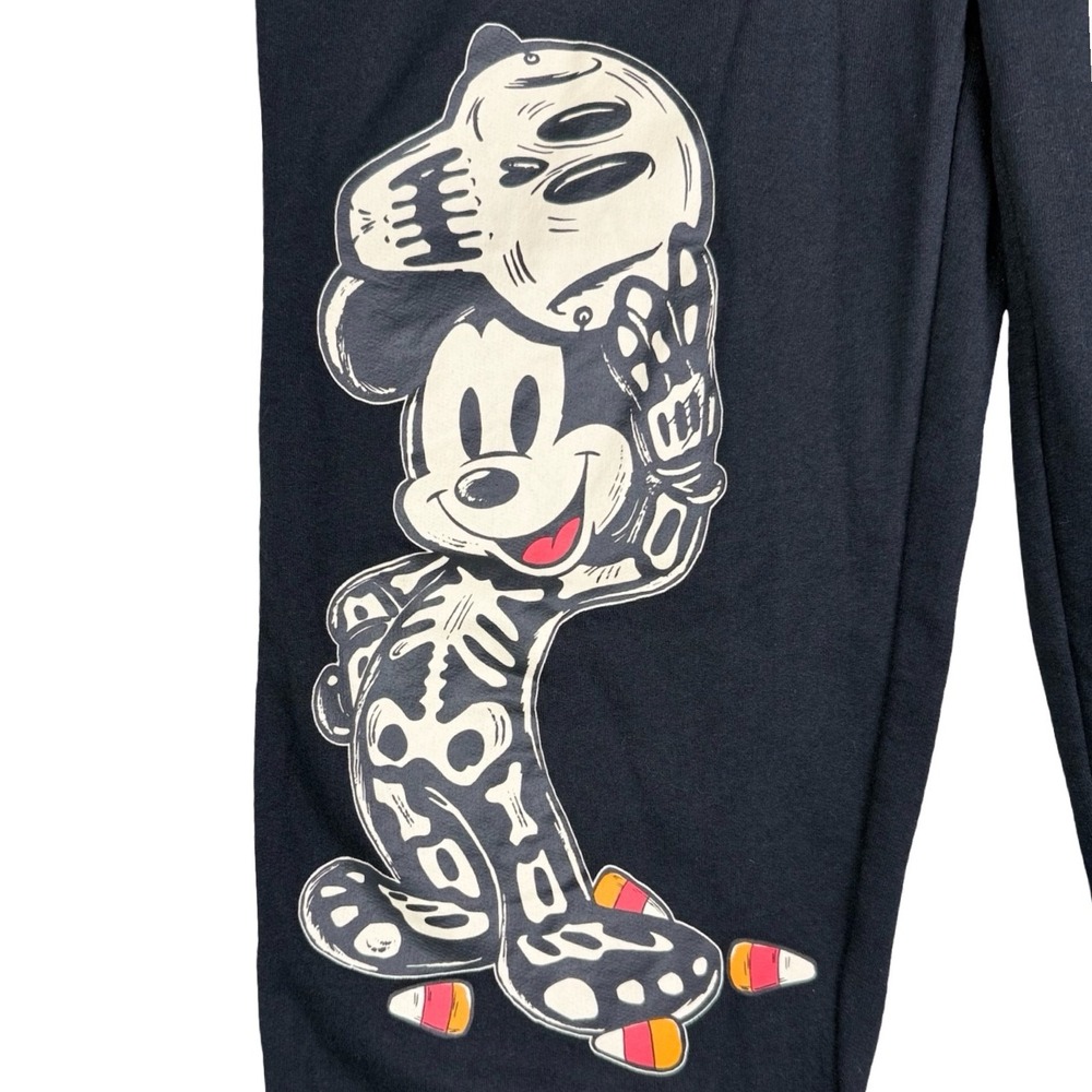 Freeze Disney Mickey Friends Halloween Jogger Pants XS Skeleton Pumpkin - Picture 2 of 8
